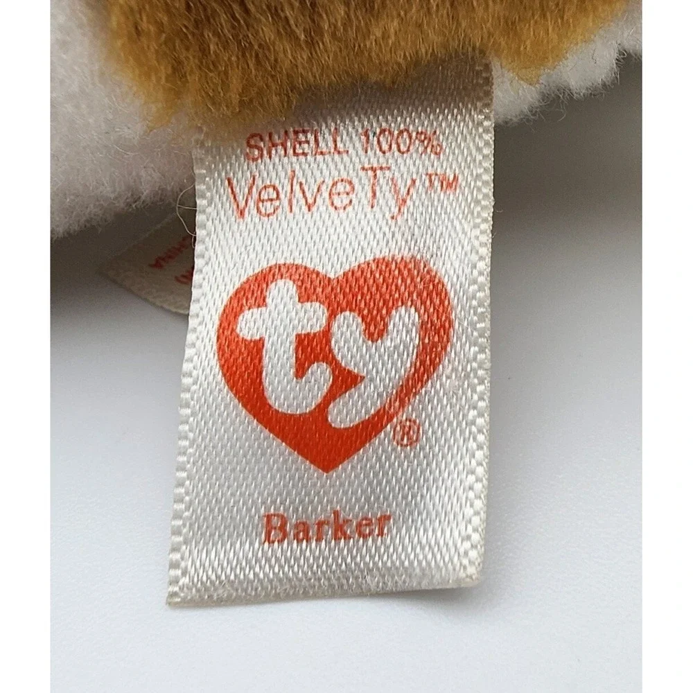 TY Beanie Baby - BARKER the Spaniel Dog Jan 24th 6